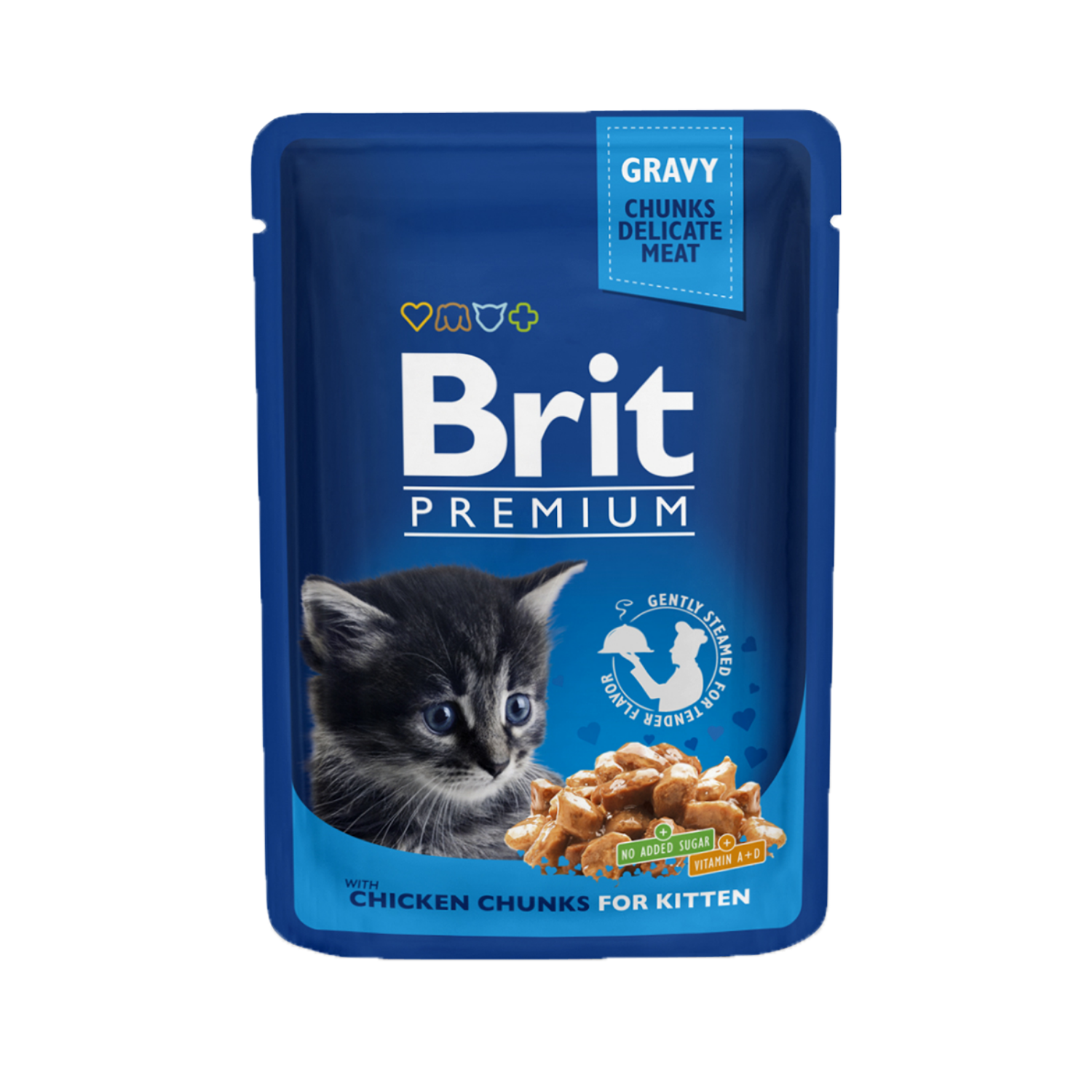 Brit premium – gravy – with chicken chunks for kitten 1500 1500 2